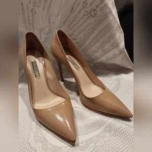 Prada Women's Tan Leather Heels